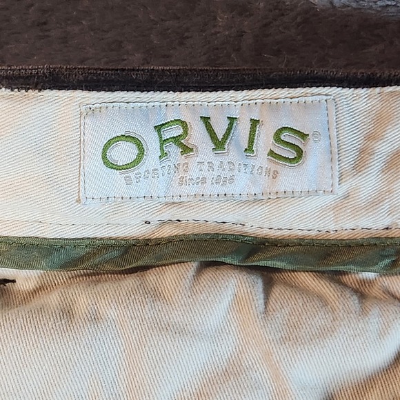 Orvis Pants Mens 36 Brown Classic Collection  5‎ Pocket Trek Corduroy Gorpcore - Picture 4 of 8